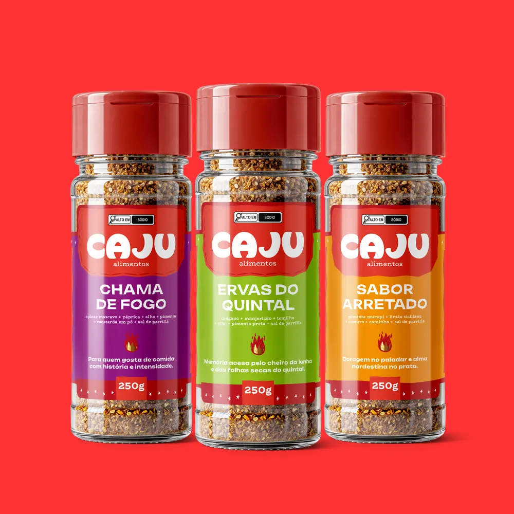 Rótulos Caju Alimentos