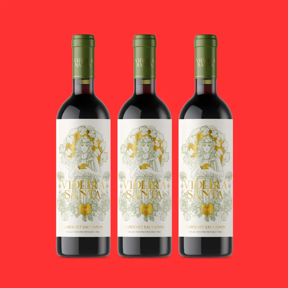Rótulo de Vinho Videira Santa